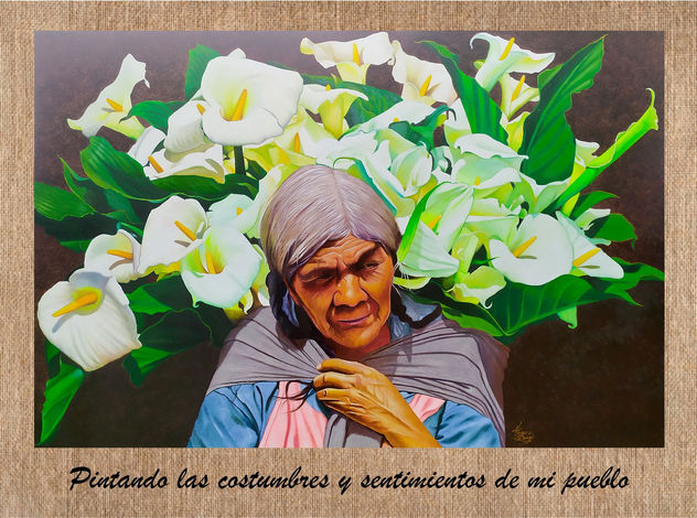 Vendedora Tradicional de Flores