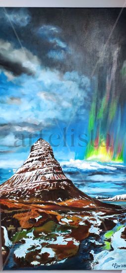 KIRJUFELL. Islandia Oil Canvas Landscaping