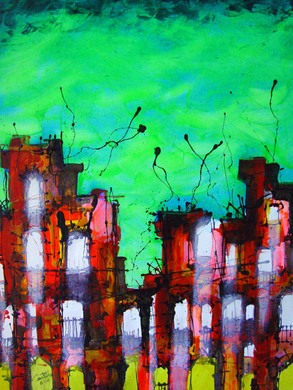 Estrategia vertical Mixed media Canvas Landscaping