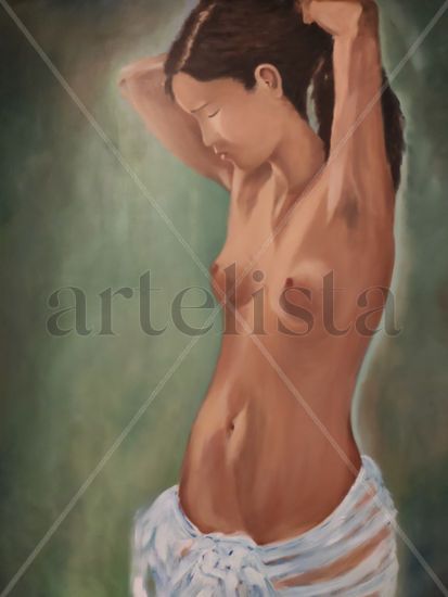 EN EL BAÑO Oil Canvas Nude Paintings