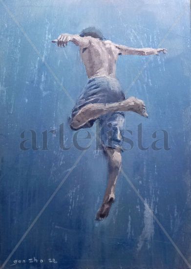 Tierra III Acrylic Canvas Figure Painting