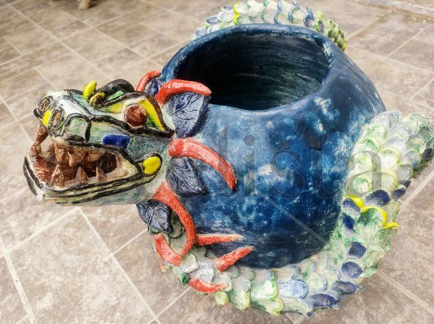 Quetzalcóatl jarrón