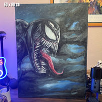 Venom pintura al  oleo