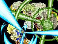 Goku ssj vs Broly Lssj