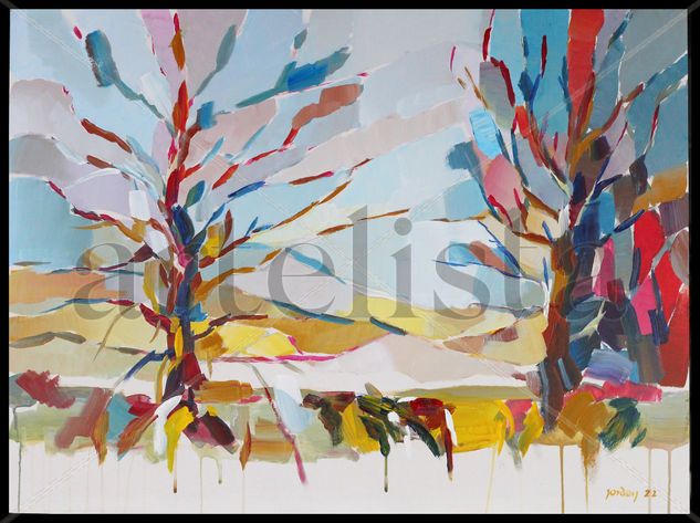 Paisaje con arboles Acrylic Panel Landscaping