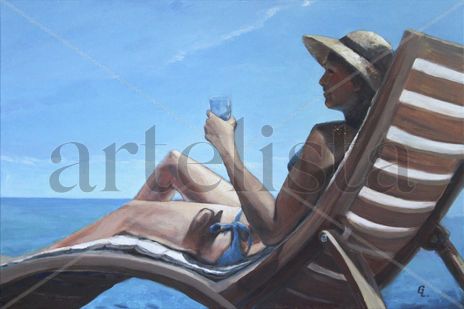 "lady with a hat on...