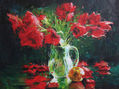 POPPIES IN A GLASS VASE