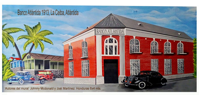 MURAL BANCO ATLANTIDA 1913, HONDURAS 