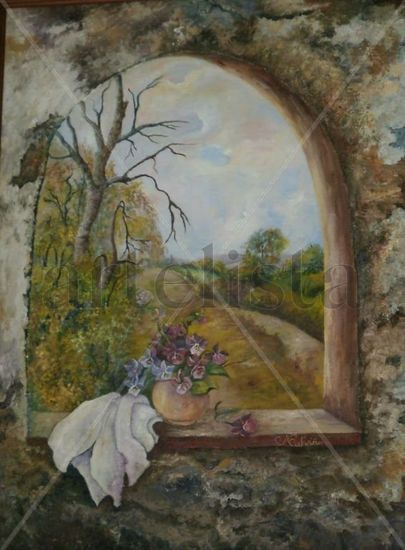 En primavera Oil Canvas Landscaping