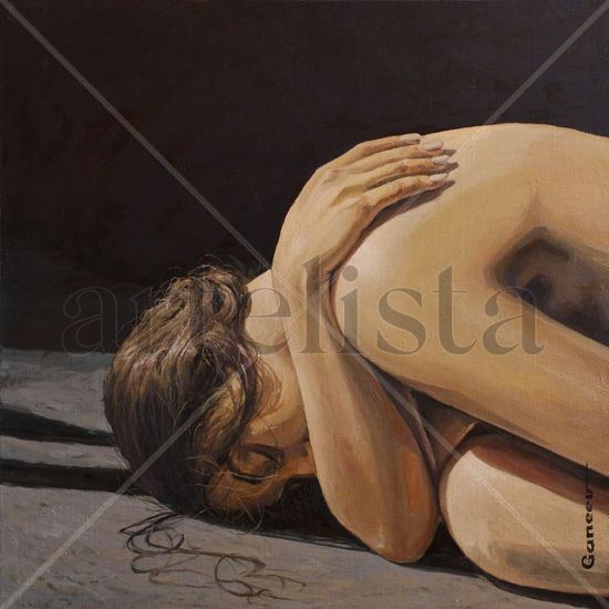 SLEEPING GIRL. №2 Oil Canvas Figure Painting