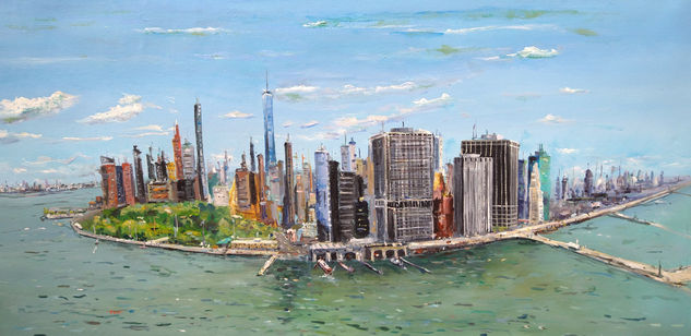 Vista aérea de New York. Acrylic Canvas Others