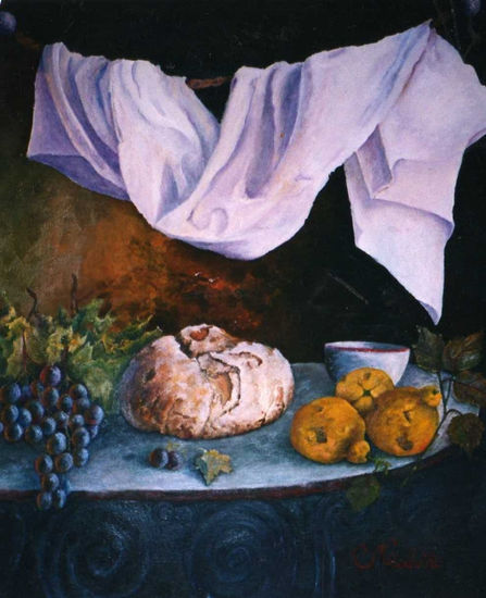 Hogaza de Pan Oil Canvas Still Life Paintings