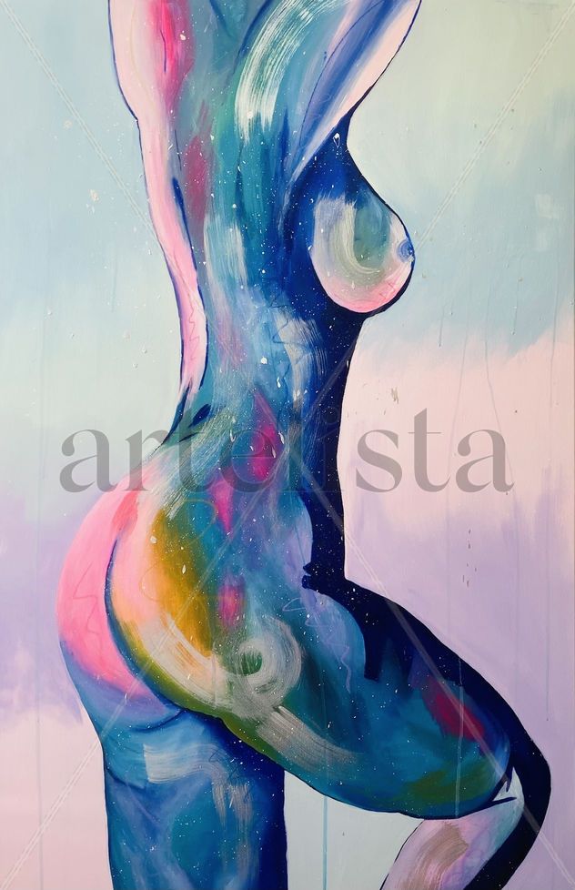 multicolor painting beauty of women