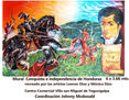 Colonizacion española y la independencia de Honduras. Mural Villa san Miguel de Tegucigalpa