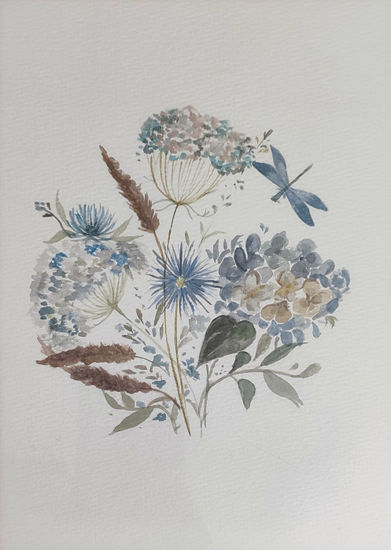 Flores Watercolour Paper Floral Painting