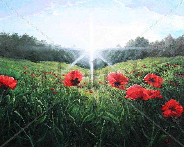 POPPIES Oil Canvas Landscaping