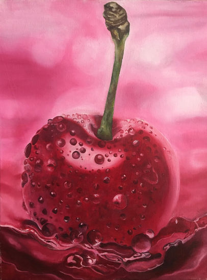 Cereza Oil Canvas Still Life Paintings