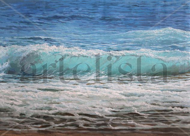 Wave Oil Canvas Marine Painting