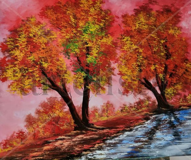 Paisaje y fantasía 100x80 cm