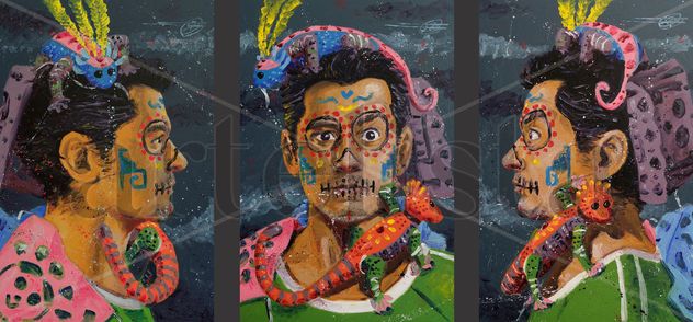 Autorretrato (tríptico)