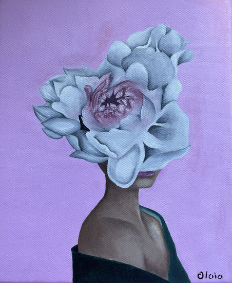 Efigie brotando Oil Canvas Portrait