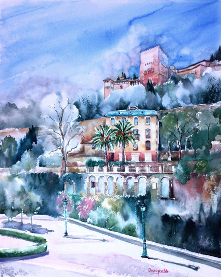 Paseo de los Tristes Watercolour Paper Landscaping