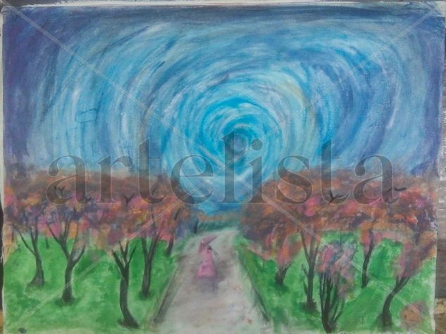 Paseo de la Bruja Acrylic Canvas Landscaping