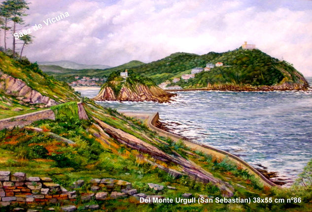 San Sebastián 38x55 cm nº 86 Óleo Lienzo Marina