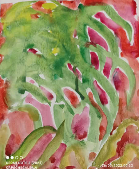 Floral No.3 Watercolour Paper Floral Painting