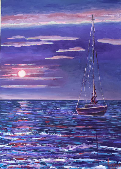 Marina Acrylic Panel Marine Painting