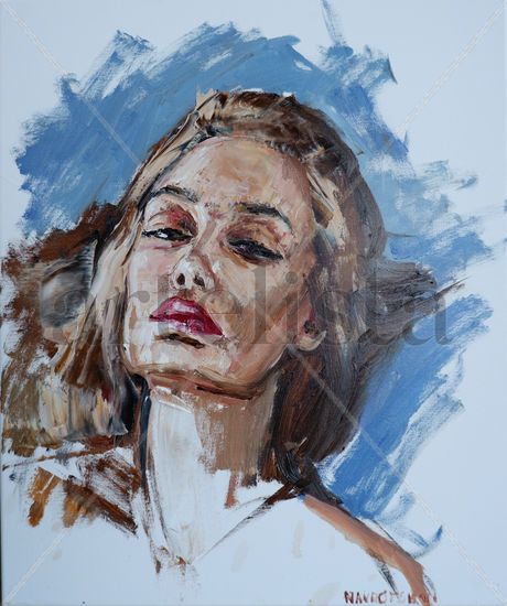 Her dawn Oil Canvas Portrait