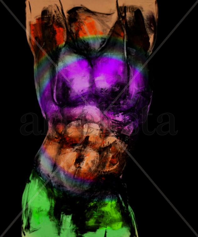 Dorso color arcoiris