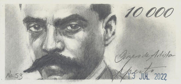 Dinero de Artista Zapata 10 000