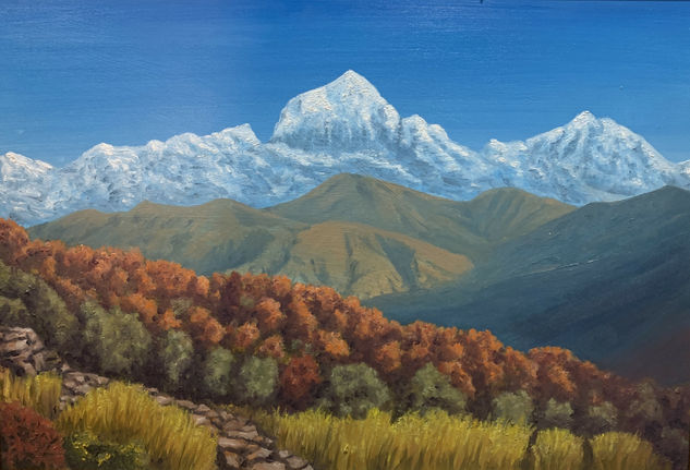 Dhaulagiri Oil Panel Landscaping