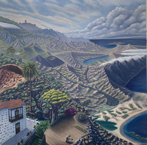 Gran Canaria Mixed media Panel Landscaping