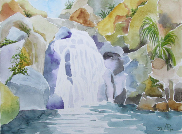 cascada 2 Watercolour Paper Landscaping