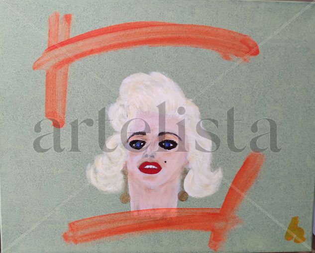 Marilyn Acrylic Canvas Portrait