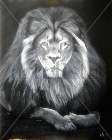 Leon Oleo Oil Canvas Animals