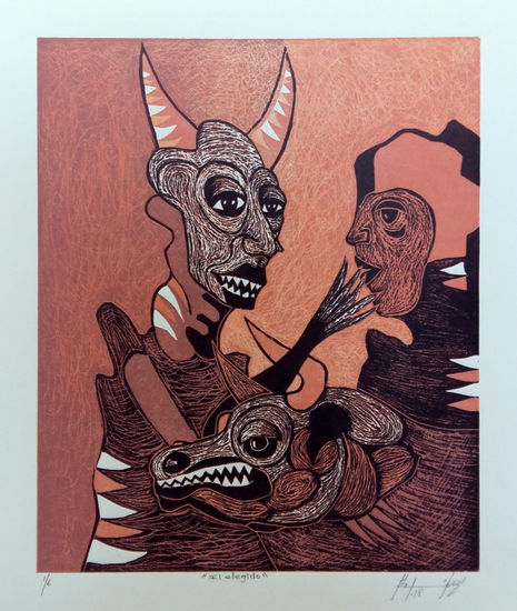 El Elegido Woodcut