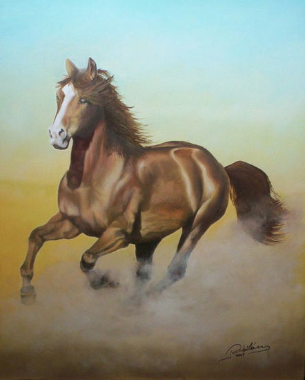 En  libertad Oil Canvas Animals