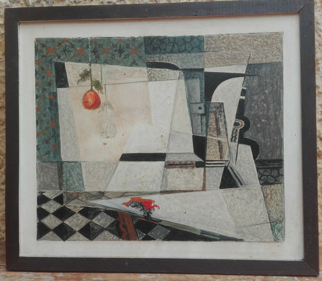 Simbiosis bodegon Oil Panel Still Life Paintings