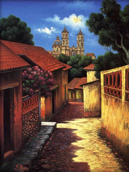 TAXCO GUERRERO Óleo Lienzo Paisaje