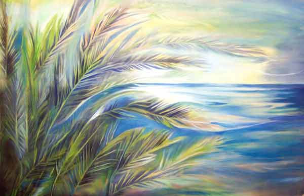 Soft wind Blue sea Acrylic Canvas