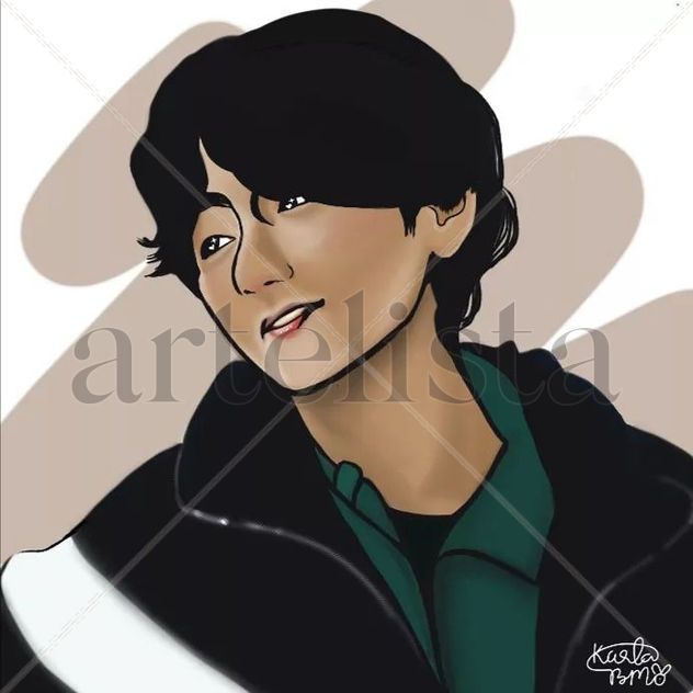retrato taehyung bts