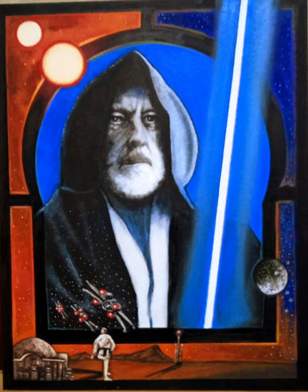 Obi Wan kenobi Acrylic Panel Figure Painting