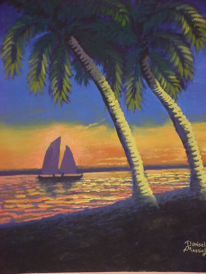 Travesia Oil Canvas Marine Painting