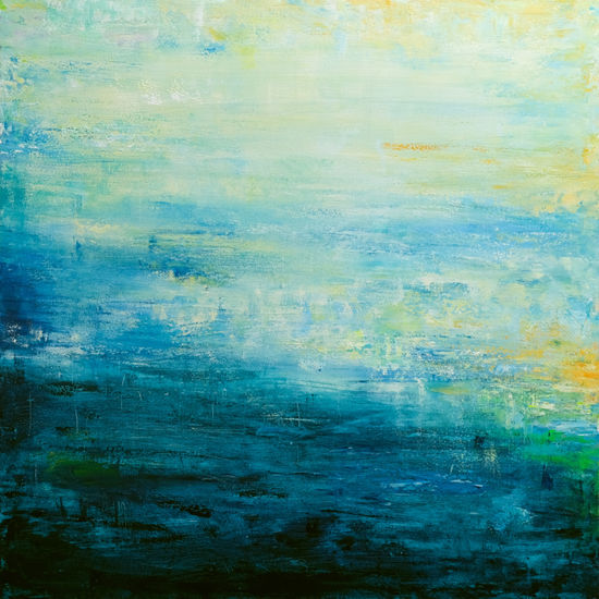 Abstract Seascape #25 Acrylic Canvas Marine Painting