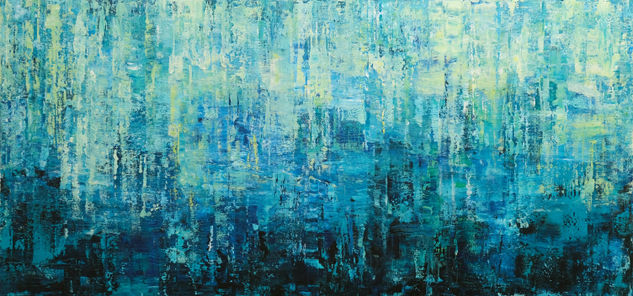 Turquoise Fantasy II Acrylic Canvas Landscaping