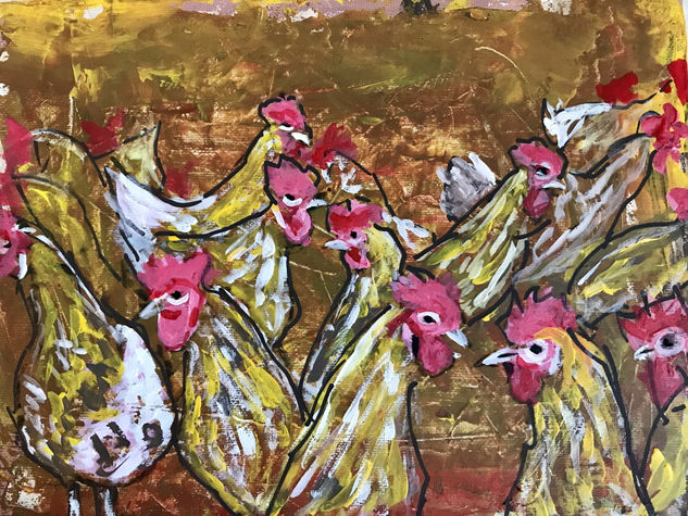 GALLINERO Acrylic Canvas Animals