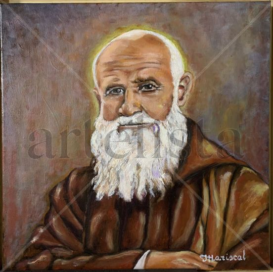 Fray Leopoldo Óleo Lienzo Figura